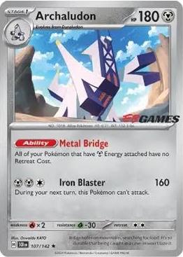 Archaludon EB Games Exclusive 107/142 (Miscellaneous Cards & Products)  - Cosmo Holofoil | Good Games North