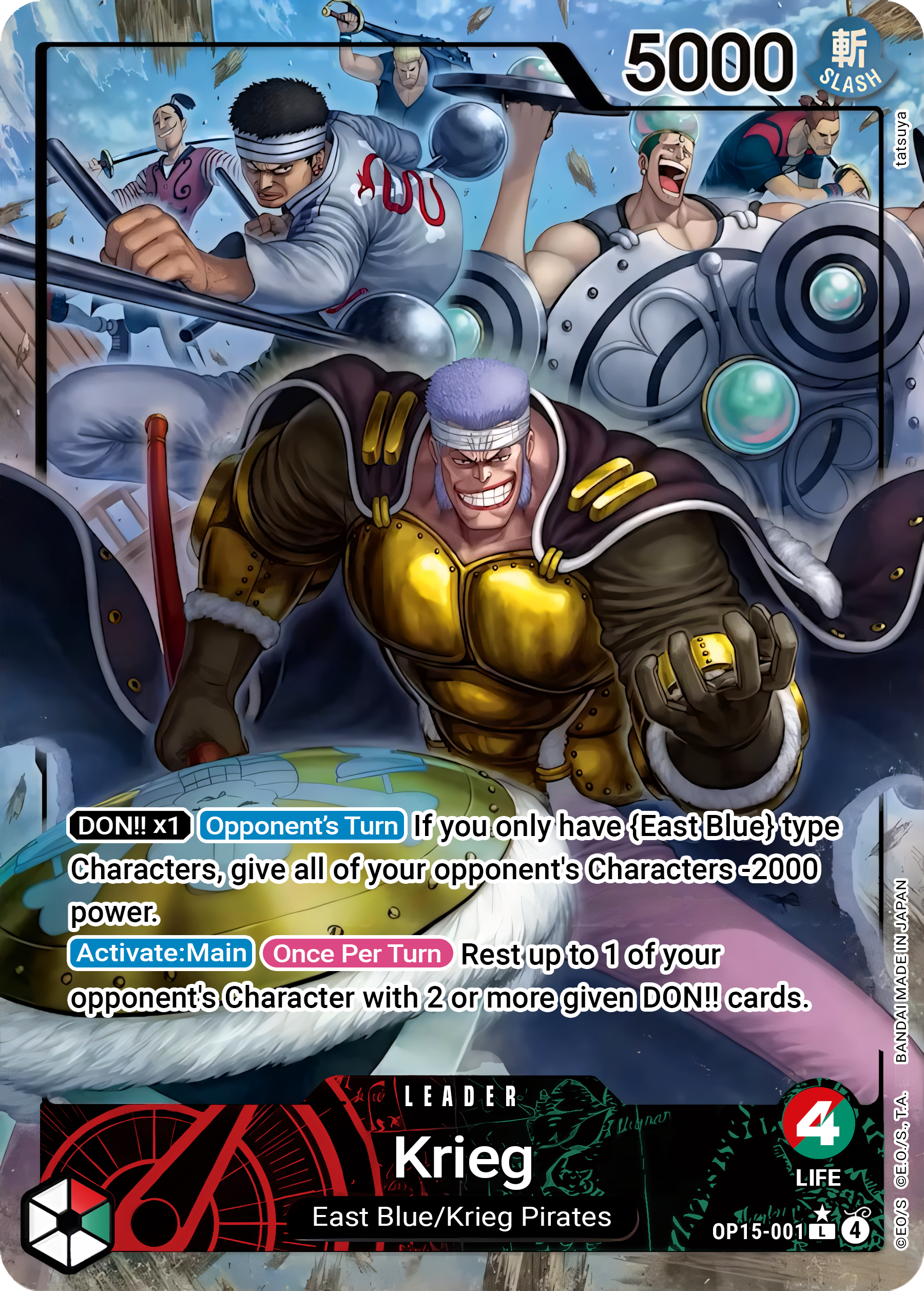 Krieg OP15-001 (Adventure on Kami's Island)  - Alternate Art Foil | Good Games North