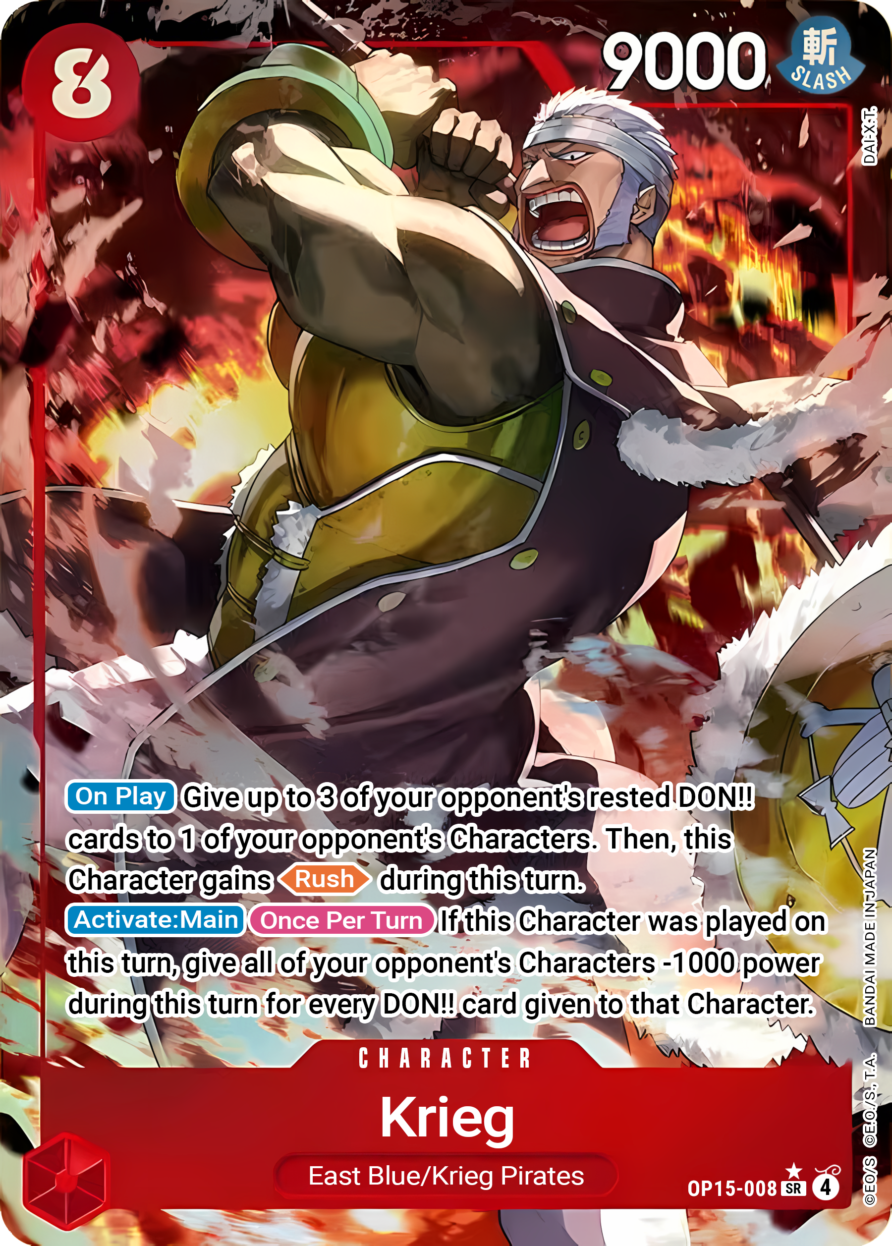 Krieg OP15-008 (Adventure on Kami's Island)  - Alternate Art Foil | Good Games North