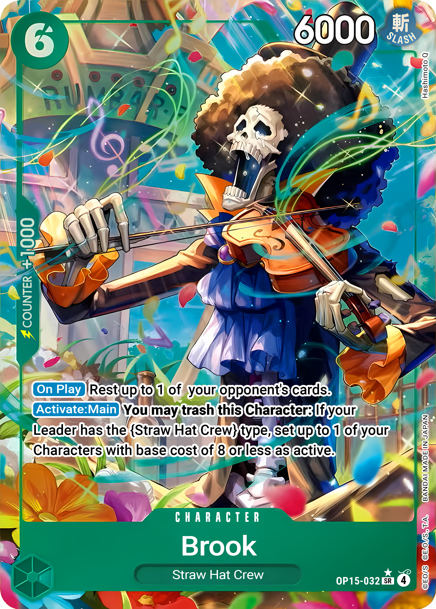 Brook OP15-032 (Adventure on Kami's Island)  - Alternate Art Foil | Good Games North
