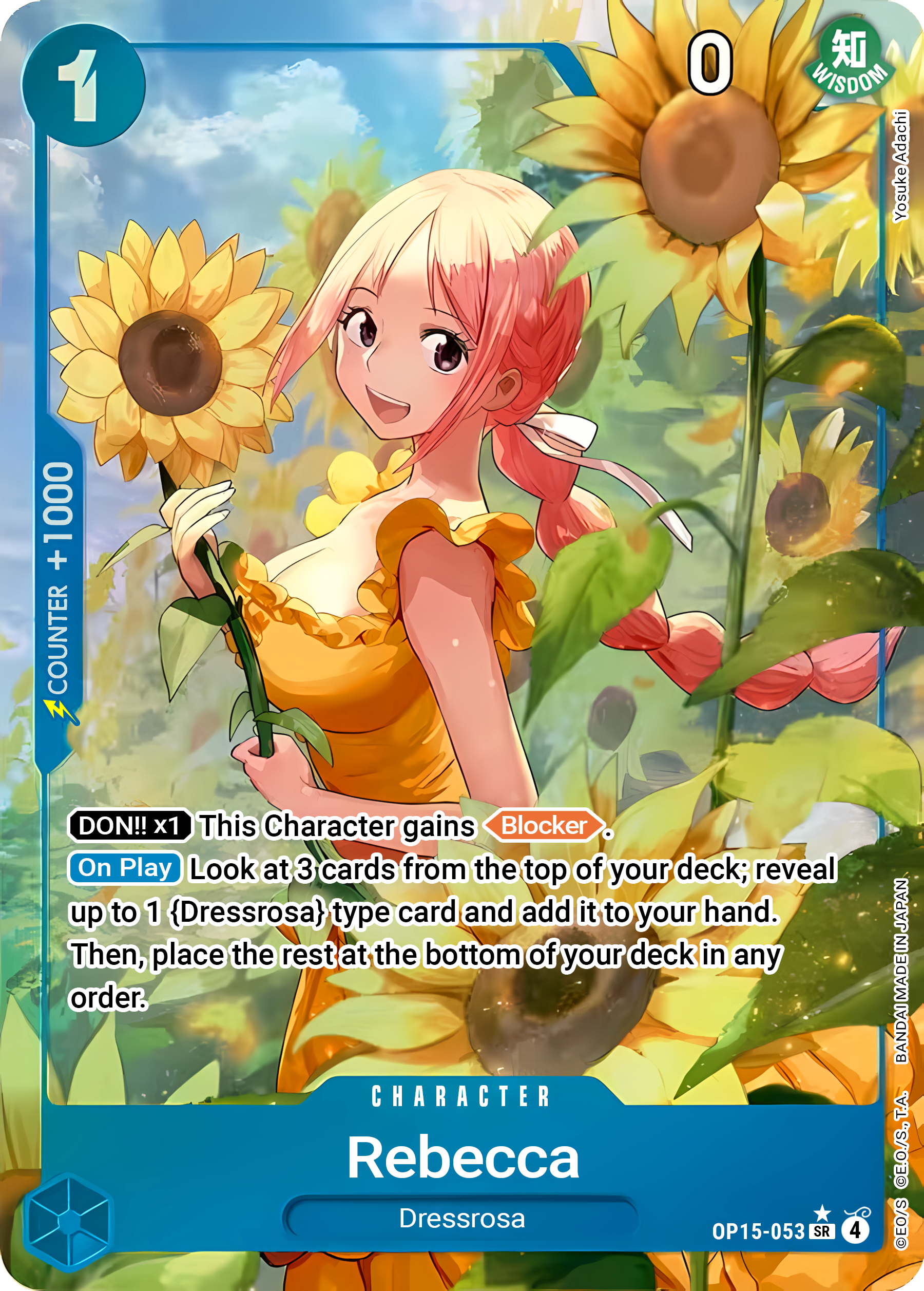 Rebecca OP15-053 (Adventure on Kami's Island)  - Alternate Art Foil | Good Games North