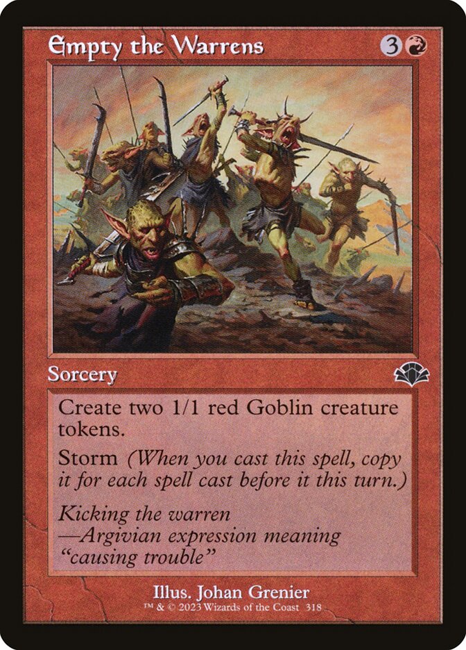 Empty the Warrens 318/261 (Dominaria Remastered)  - Retro | Good Games North