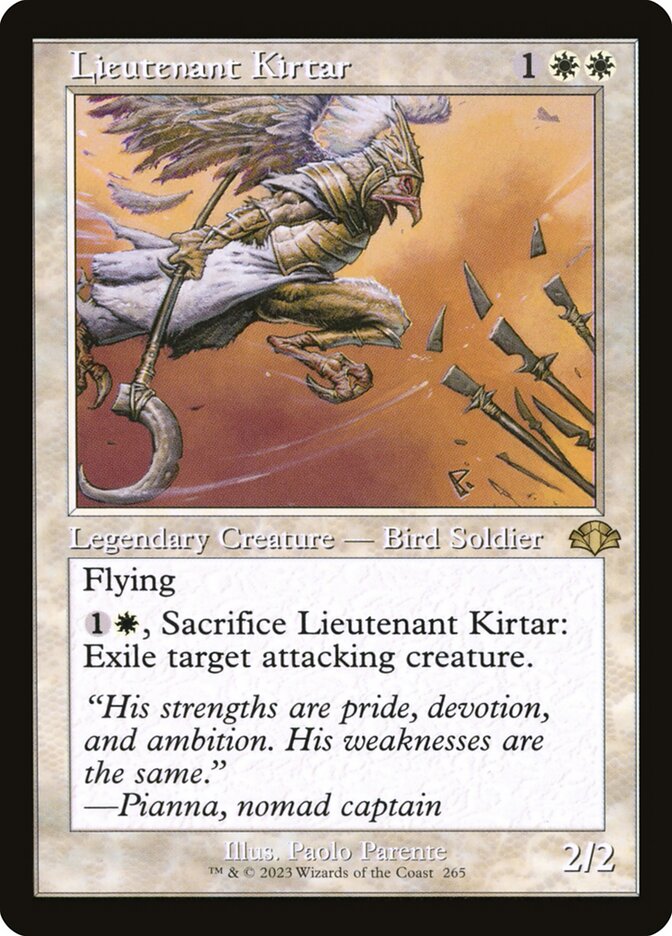 Lieutenant Kirtar 265/261 (Dominaria Remastered)  - Retro Foil | Good Games North