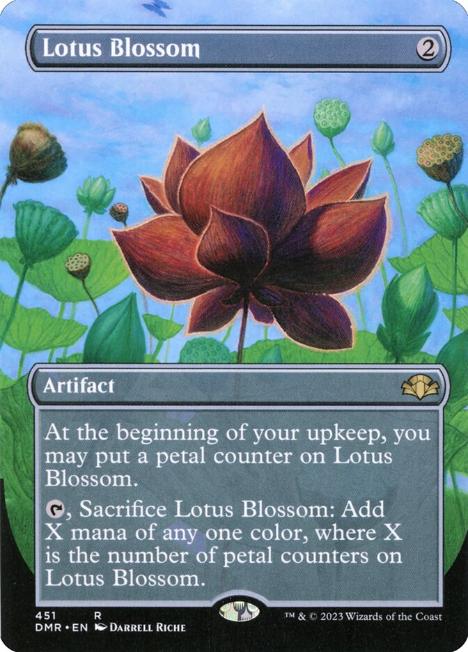 Lotus Blossom 451 (Dominaria Remastered)  - Borderless | Good Games North