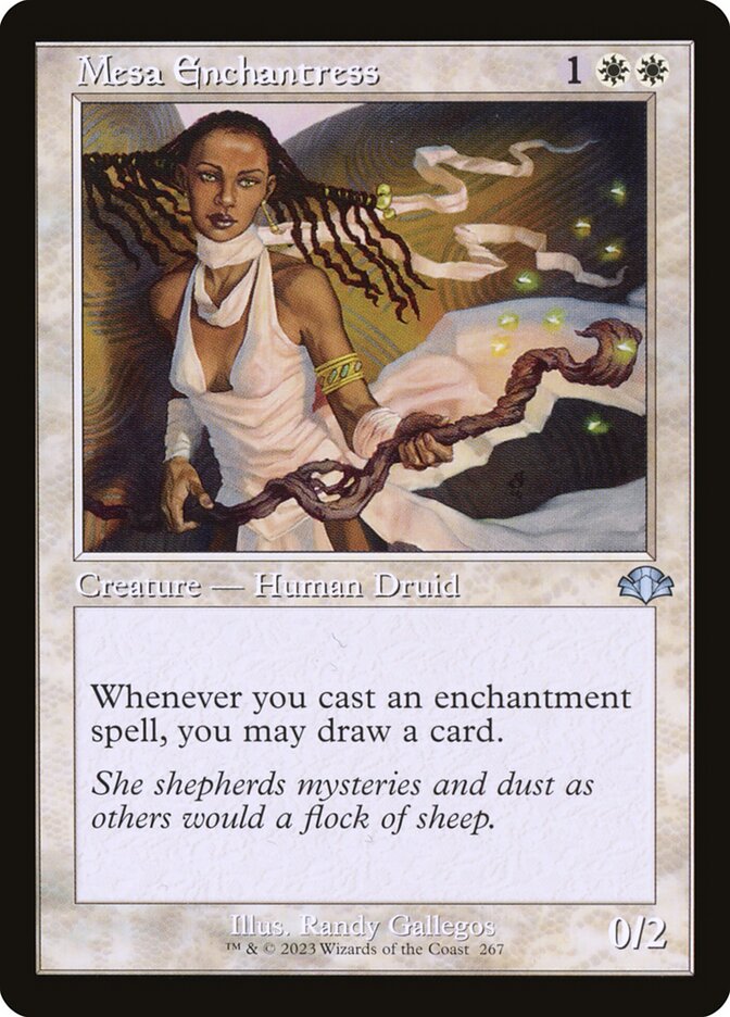 Mesa Enchantress 267/261 (Dominaria Remastered)  - Retro | Good Games North