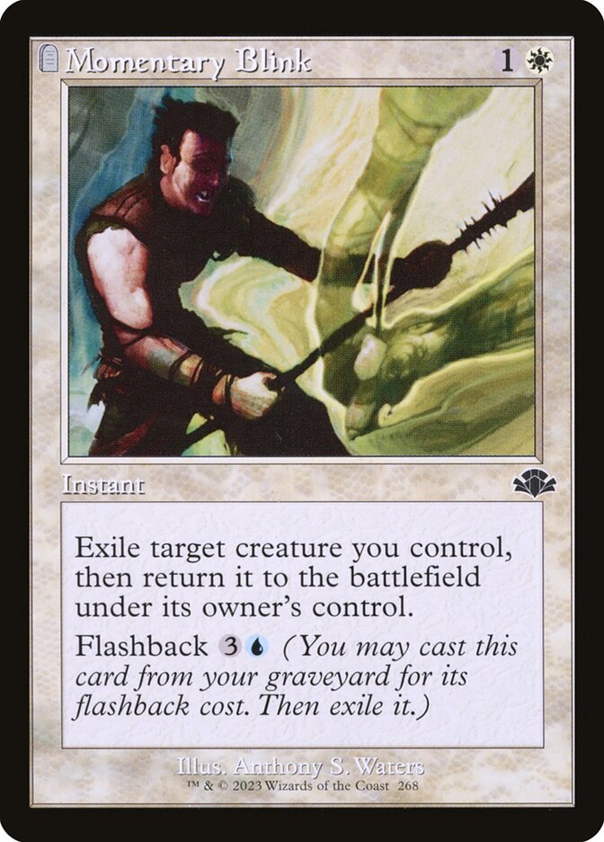 Momentary Blink 268/261 (Dominaria Remastered)  - Retro | Good Games North