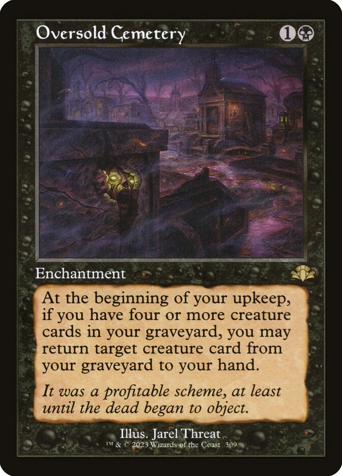 Oversold Cemetery 309 (Dominaria Remastered)  - Retro Foil | Good Games North