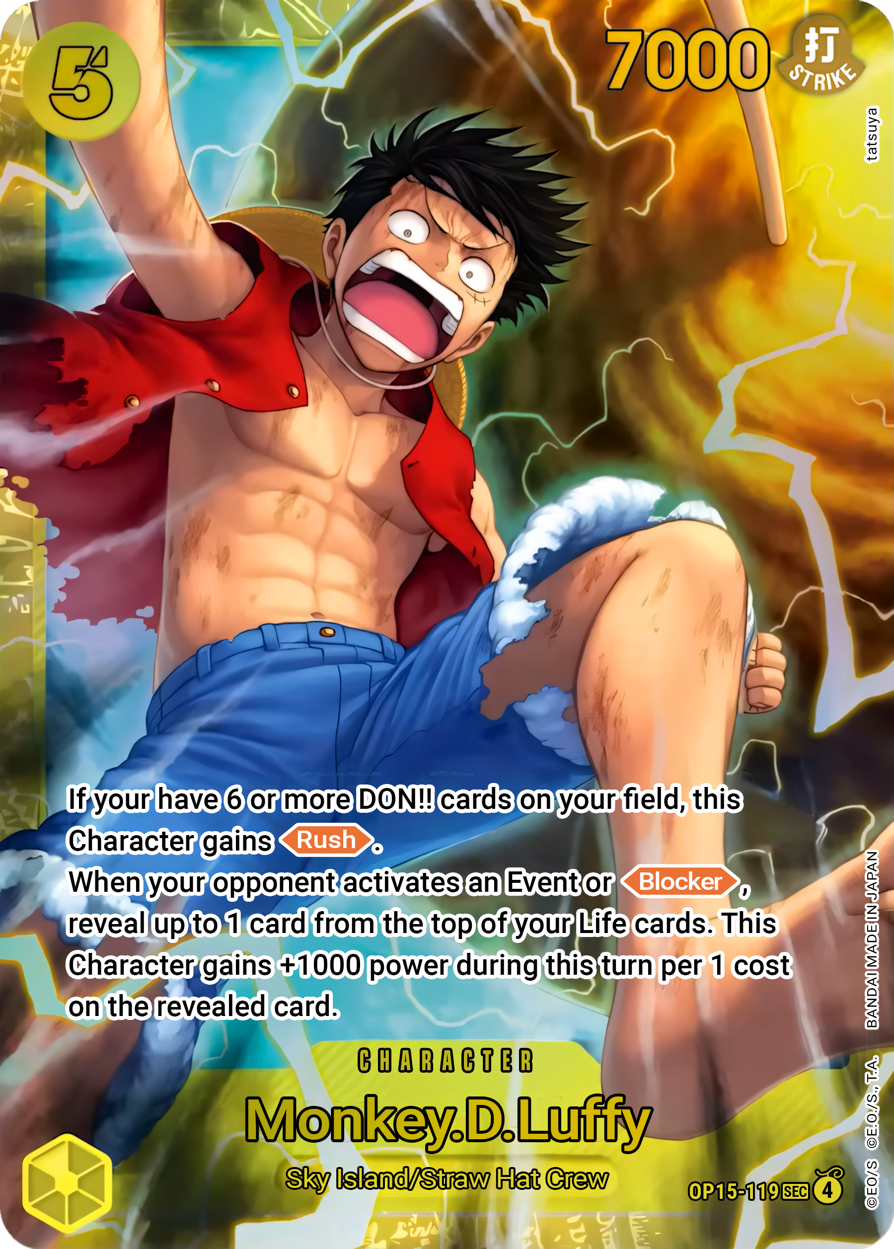 Monkey.D.Luffy OP15-119 (Adventure on Kami's Island)  - Foil | Good Games North