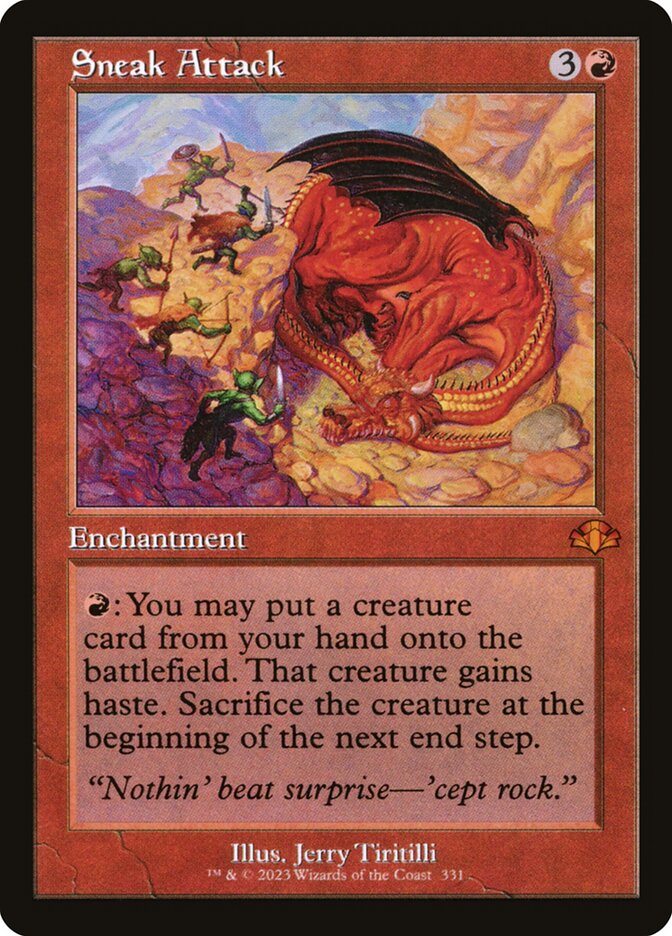 Sneak Attack 331 (Dominaria Remastered)  - Retro Foil | Good Games North