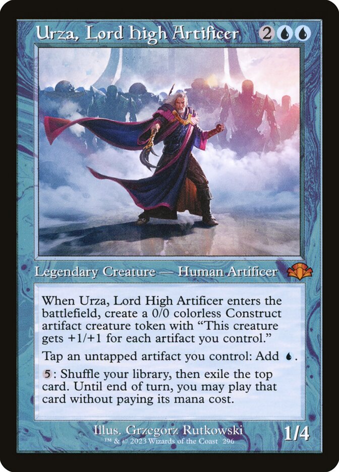 Urza, Lord High Artificer 296 (Dominaria Remastered)  - Retro Foil | Good Games North