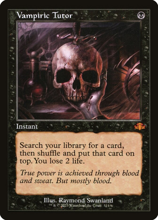 Vampiric Tutor 314 (Dominaria Remastered)  - Retro Foil | Good Games North