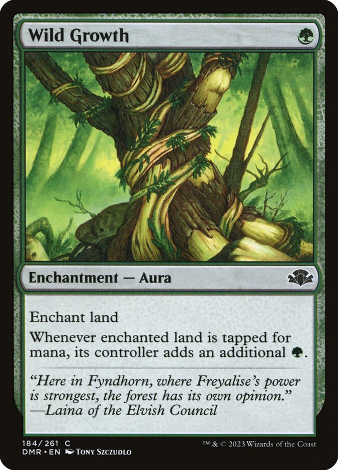 Wild Growth 184 (Dominaria Remastered)  - Foil | Good Games North