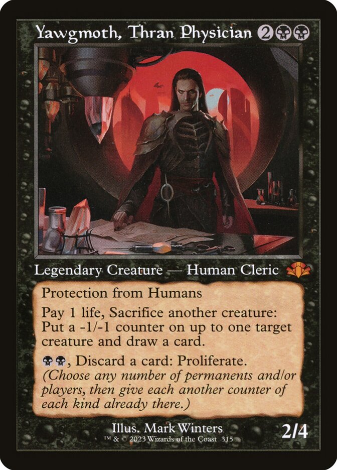 Yawgmoth, Thran Physician 315 (Dominaria Remastered)  - Retro Foil | Good Games North