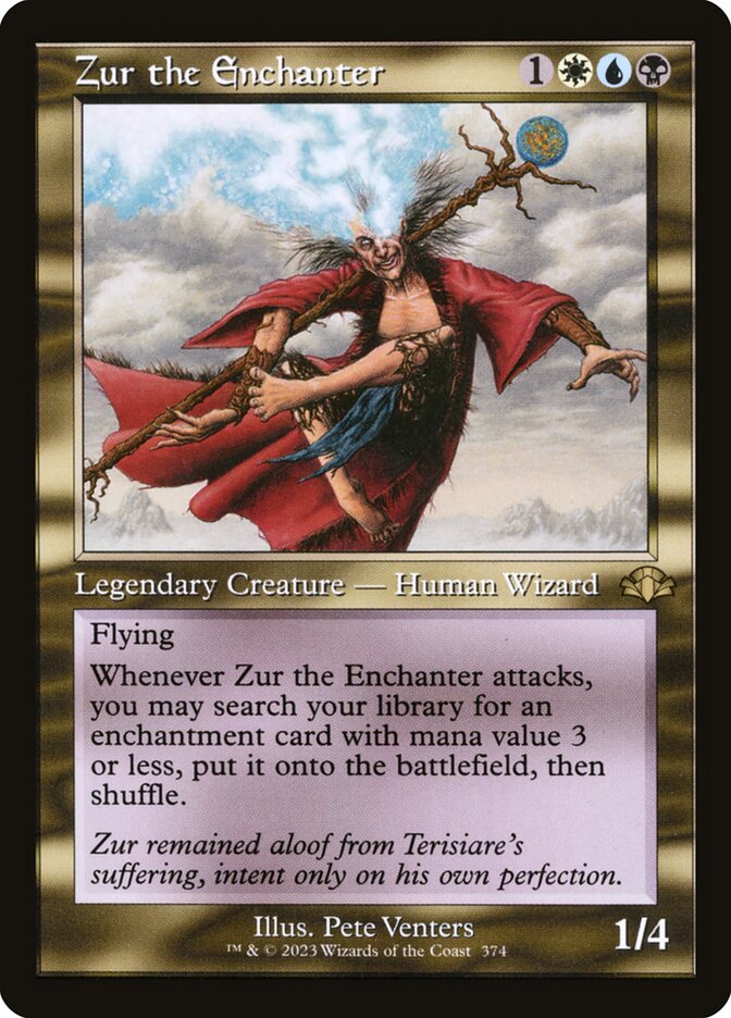 Zur the Enchanter Retro Frame 374 (Dominaria Remastered)  - Retro | Good Games North