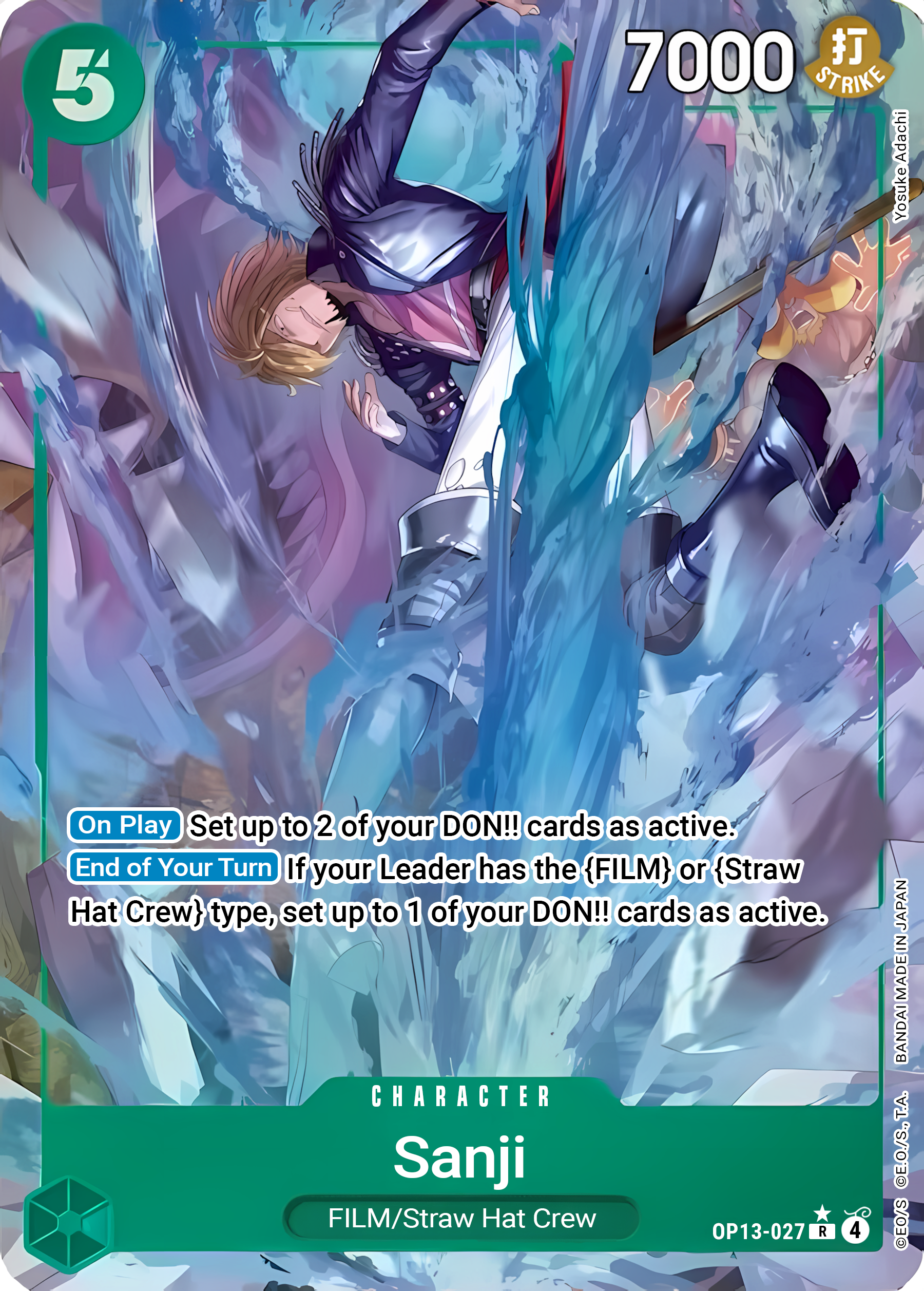 Sanji OP13-027 (Carrying On His Will)  - Alternate Art Foil | Good Games North