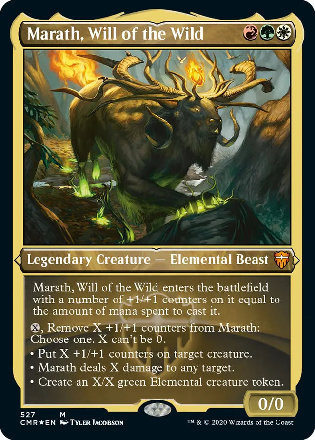 Marath, Will of the Wild 527 (Commander Legends)  - Etched Foil | Good Games North