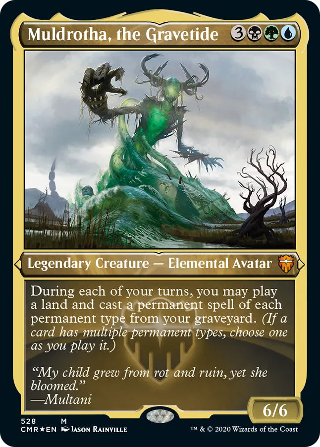 Muldrotha, the Gravetide 528 (Commander Legends)  - Etched Foil | Good Games North