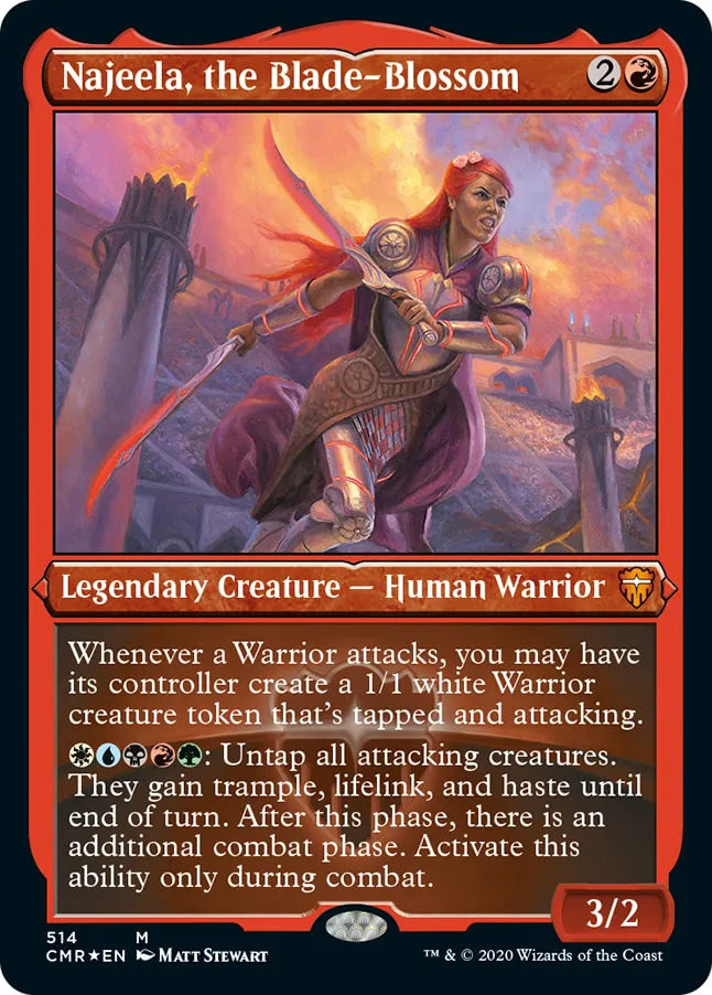 Najeela, the Blade-Blossom 514 (Commander Legends)  - Etched Foil | Good Games North