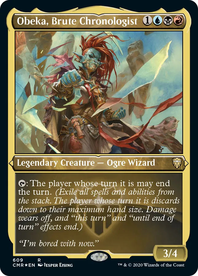 Obeka, Brute Chronologist 609 (Commander Legends)  - Etched Foil | Good Games North