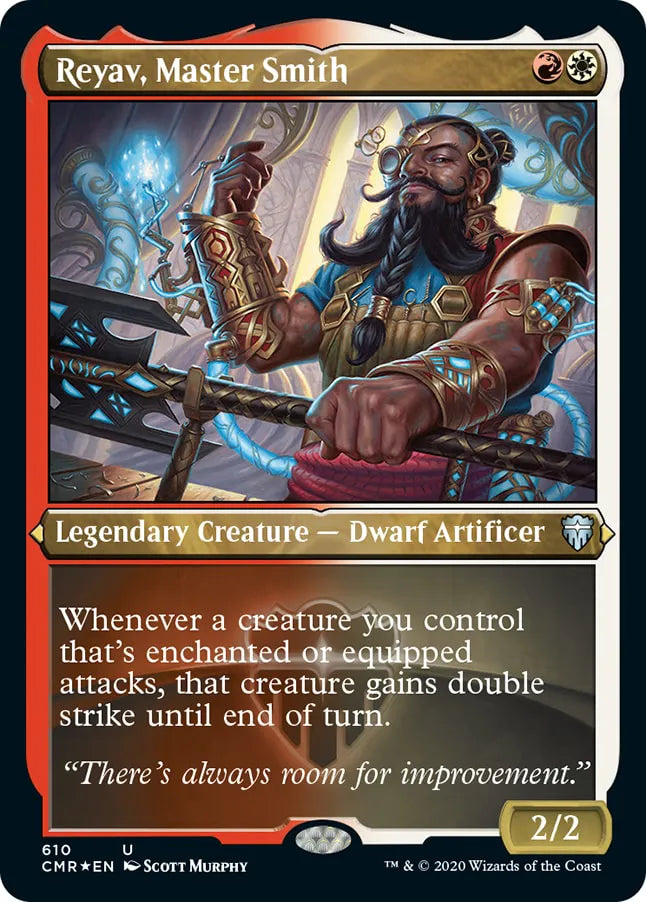 Reyav, Master Smith 610 (Commander Legends)  - Etched Foil | Good Games North