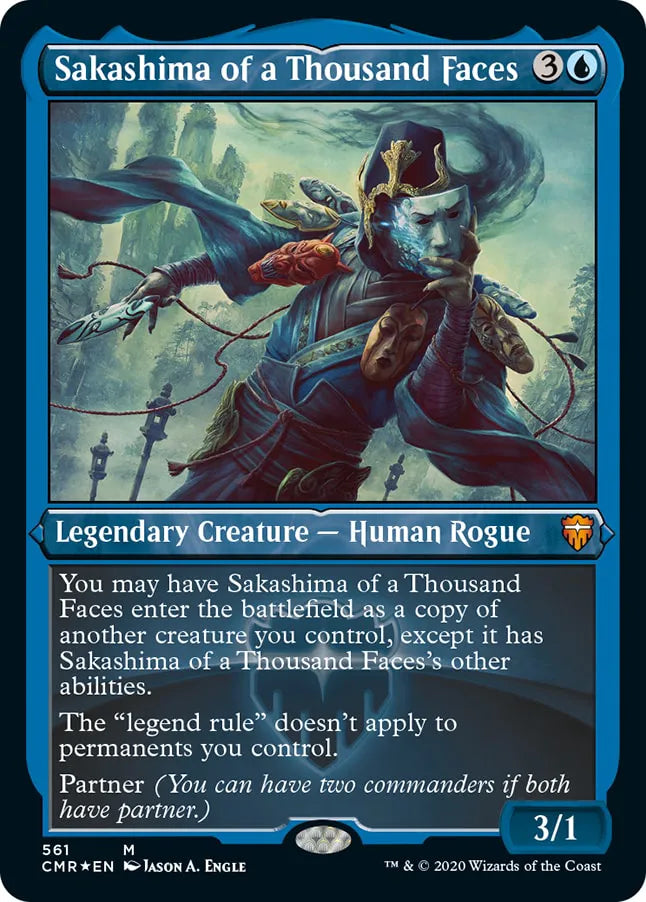 Sakashima of a Thousand Faces 561 (Commander Legends)  - Etched Foil | Good Games North