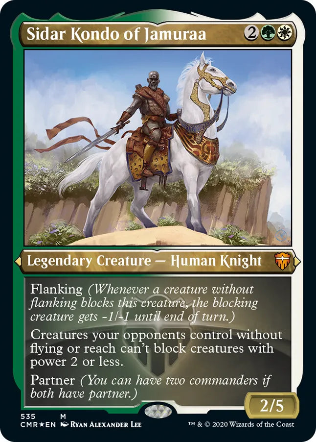 Sidar Kondo of Jamuraa 535 (Commander Legends)  - Etched Foil | Good Games North