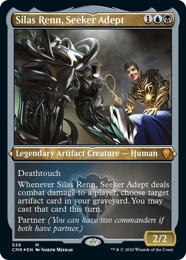 Silas Renn, Seeker Adept 536 (Commander Legends)  - Etched Foil | Good Games North