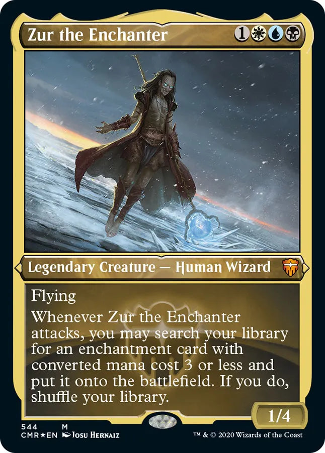 Zur the Enchanter 544 (Commander Legends)  - Etched Foil | Good Games North