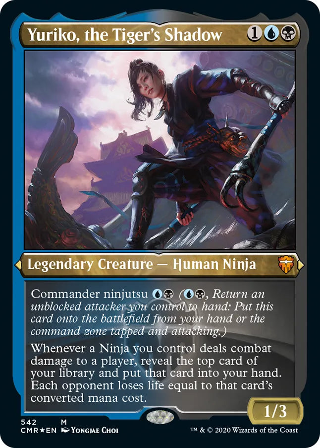 Yuriko, the Tiger's Shadow 542 (Commander Legends)  - Etched Foil | Good Games North