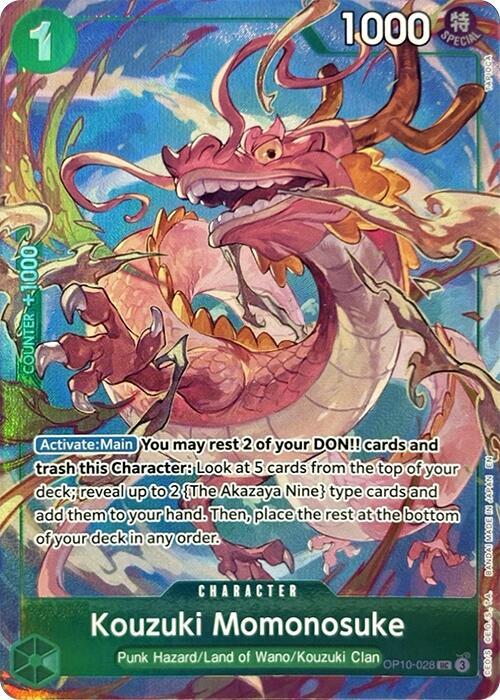 Kouzuki Momonosuke OP10-028 (One Piece Promotion Cards)  - Alternate Art Foil | Good Games North