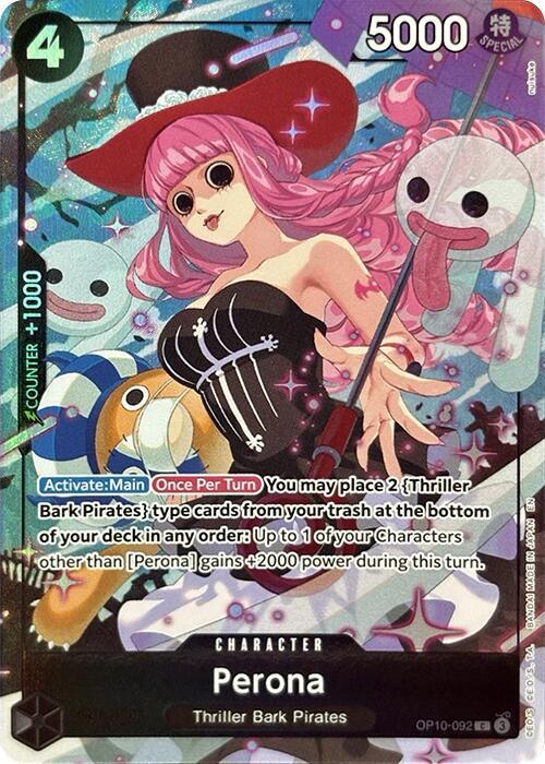 Perona (PCC Vol.4) OP10-092 (One Piece Promotion Cards)  - Alternate Art Foil | Good Games North
