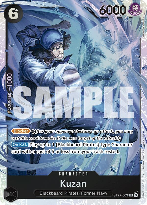 Kuzan ST27-003 (Starter Deck 27: BLACK Marshall.D.Teach)  - Foil | Good Games North