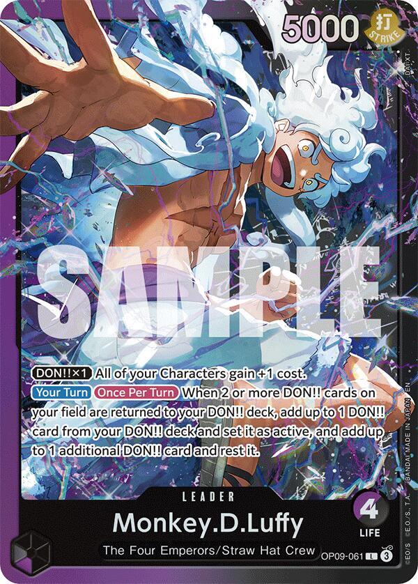 Monkey.D.Luffy OP09-061 (Starter Deck 26: PURPLE/BLACK Monkey.D.Luffy)  - Foil | Good Games North