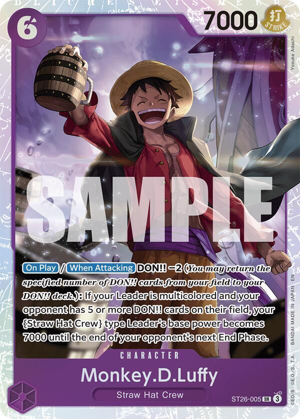 Monkey.D.Luffy ST26-005 (Starter Deck 26: PURPLE/BLACK Monkey.D.Luffy)  - Foil | Good Games North