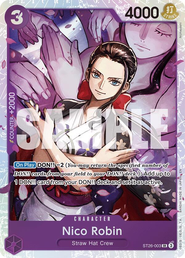 Nico Robin ST26-003 (Starter Deck 26: PURPLE/BLACK Monkey.D.Luffy)  - Foil | Good Games North