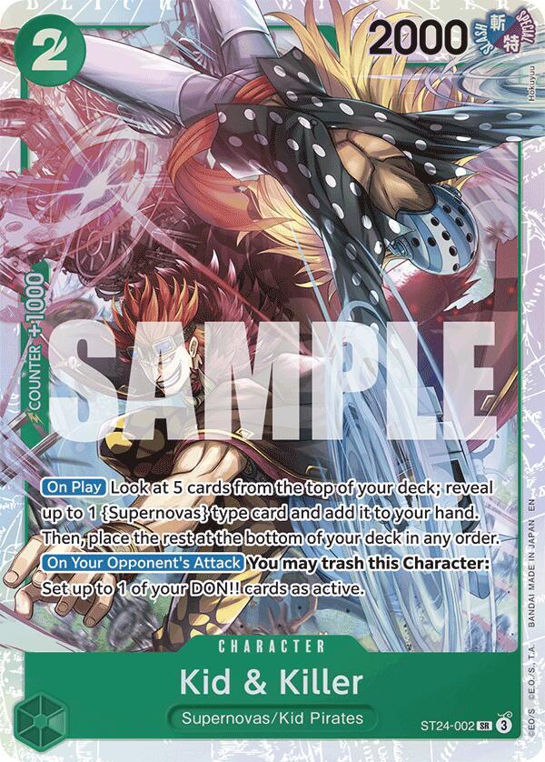 Kid & Killer ST24-002 (Starter Deck 24: GREEN Jewelry Bonney)  - Foil | Good Games North