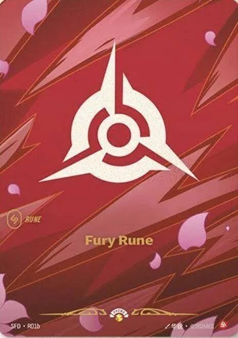 Fury Rune R01b R01b (Spiritforged)  - Foil | Good Games North