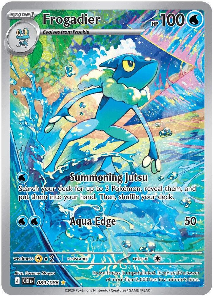 Frogadier 089/086 (ME04: Chaos Rising)  - Holofoil | Good Games North