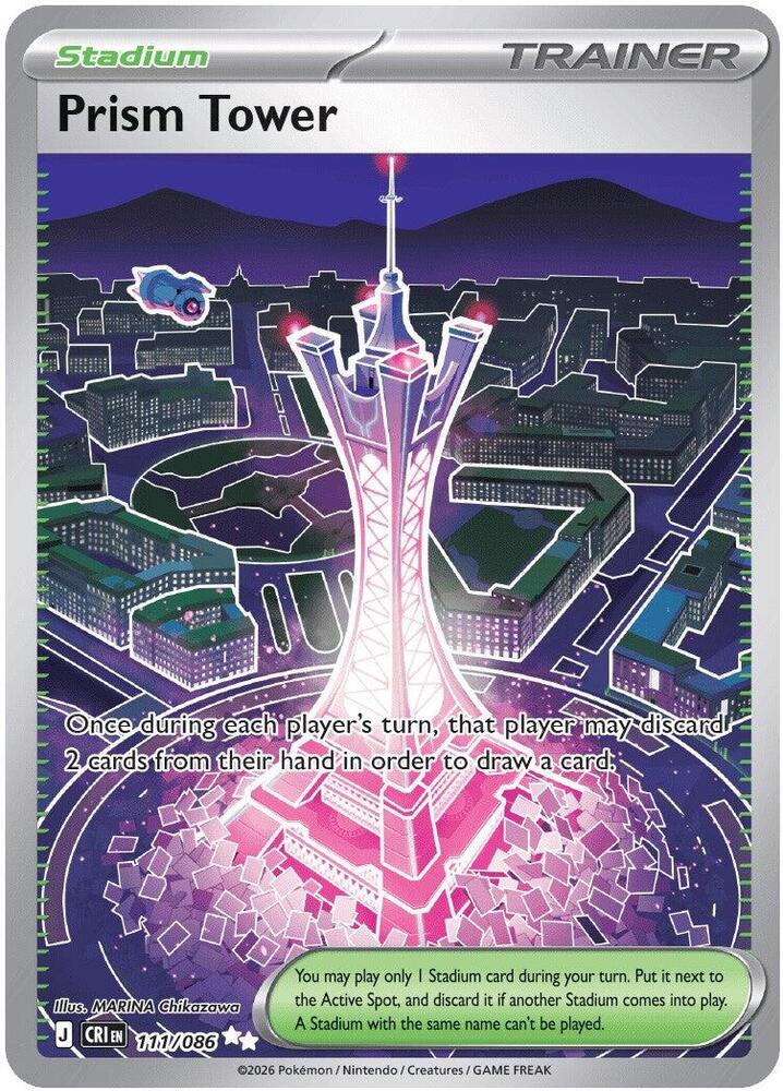 Prism Tower 111/086 (ME04: Chaos Rising)  - Holofoil | Good Games North