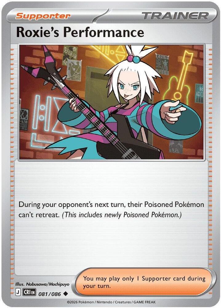 Roxie's Performance 081/086 (ME04: Chaos Rising)  - Reverse Holofoil | Good Games North