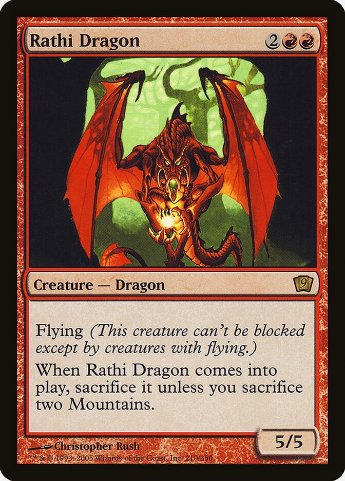 Rathi Dragon 210★/350 (9th Edition)  - Foil | Good Games North