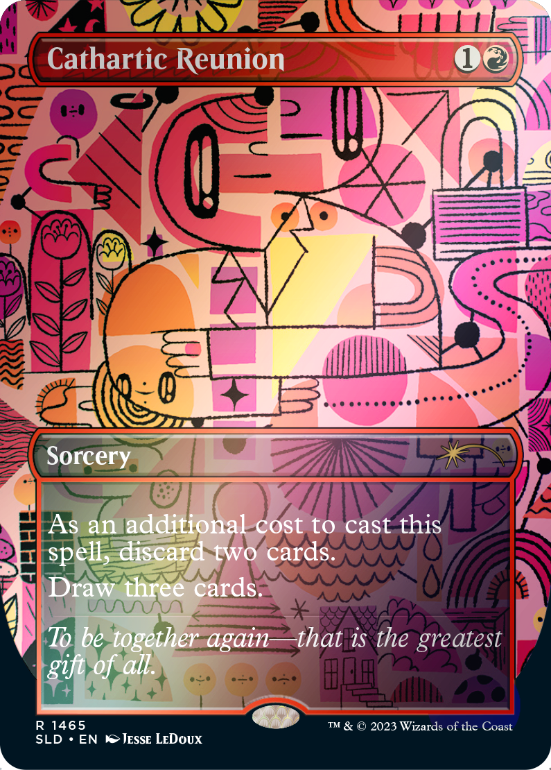 Cathartic Reunion 7045/1 (Secret Lair Drop Series)  - Borderless Rainbow Foil | Good Games North
