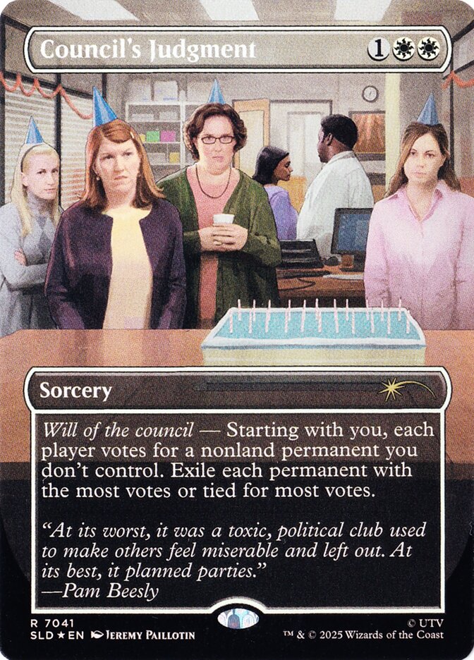 Council's Judgment 7041/1 (Secret Lair Drop Series)  - Borderless Foil | Good Games North
