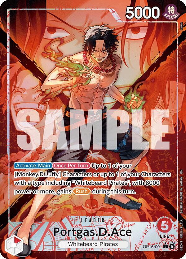 Portgas.D.Ace OP16-001 (The Time of Battle)  - Alternate Art Foil | Good Games North