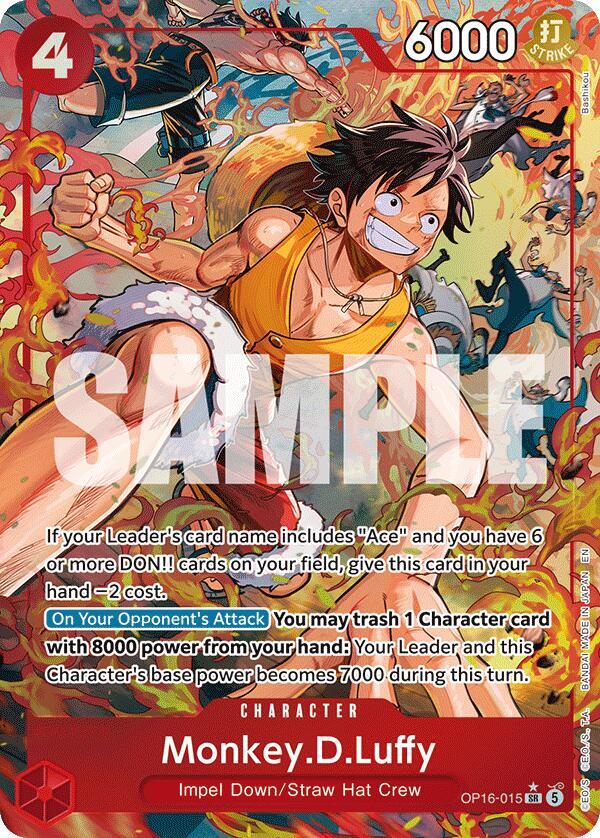 Monkey.D.Luffy OP16-015 (The Time of Battle)  - Alternate Art Foil | Good Games North