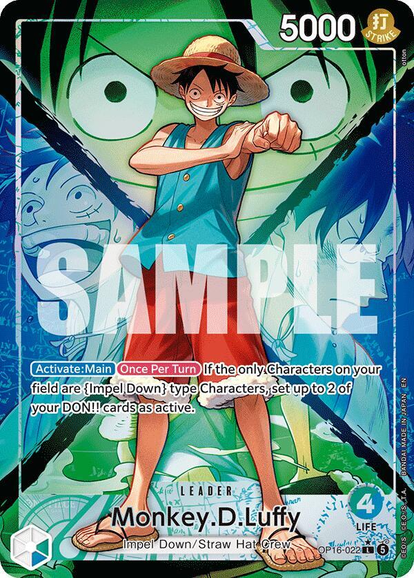 Monkey.D.Luffy OP16-022 (The Time of Battle)  - Alternate Art Foil | Good Games North