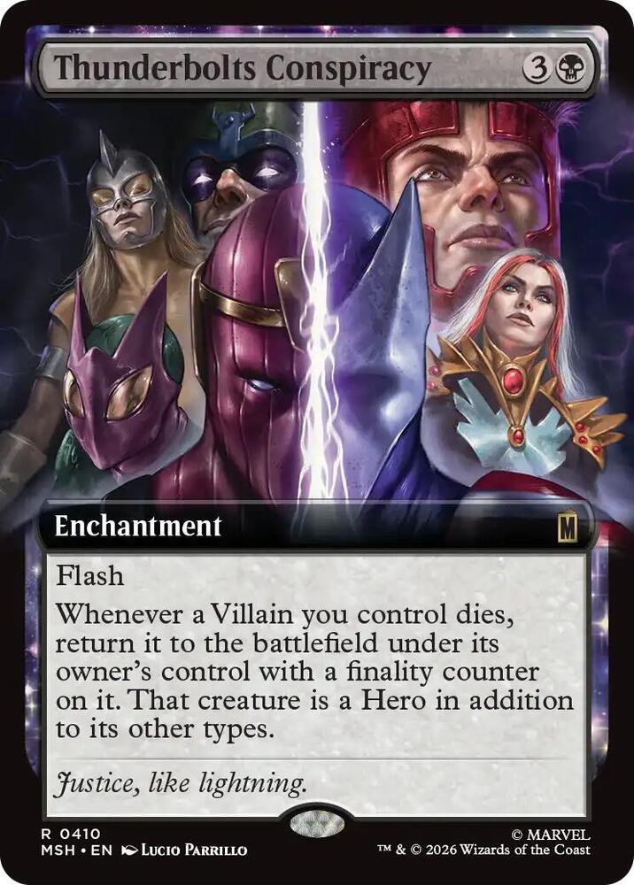 Thunderbolts Conspiracy 410 (Marvel Super Heroes)  - Extended Art Foil | Good Games North