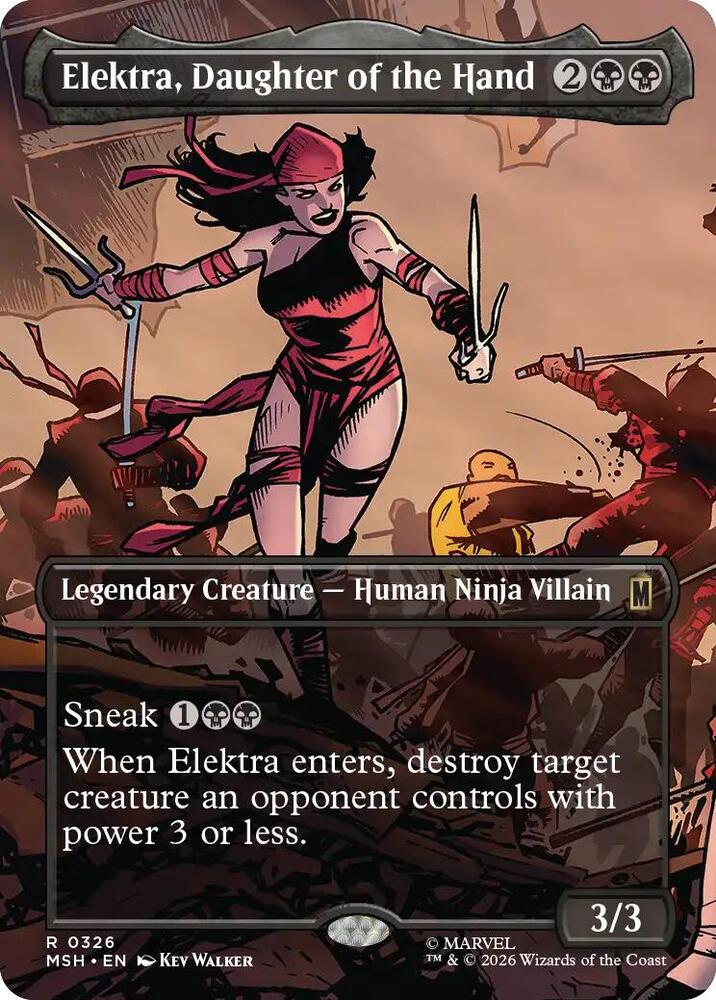 Elektra, Daughter of the Hand 326 (Marvel Super Heroes)  - Borderless | Good Games North