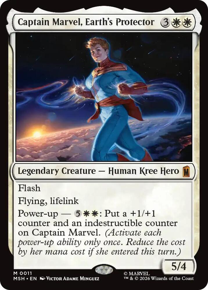 Captain Marvel Earths Protector 11 (Marvel Super Heroes)  - Foil | Good Games North