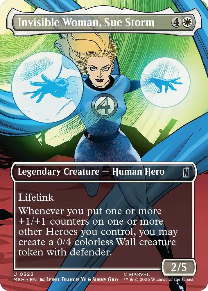 Invisible Woman, Sue Storm 323 (Marvel Super Heroes)  - Borderless Foil | Good Games North